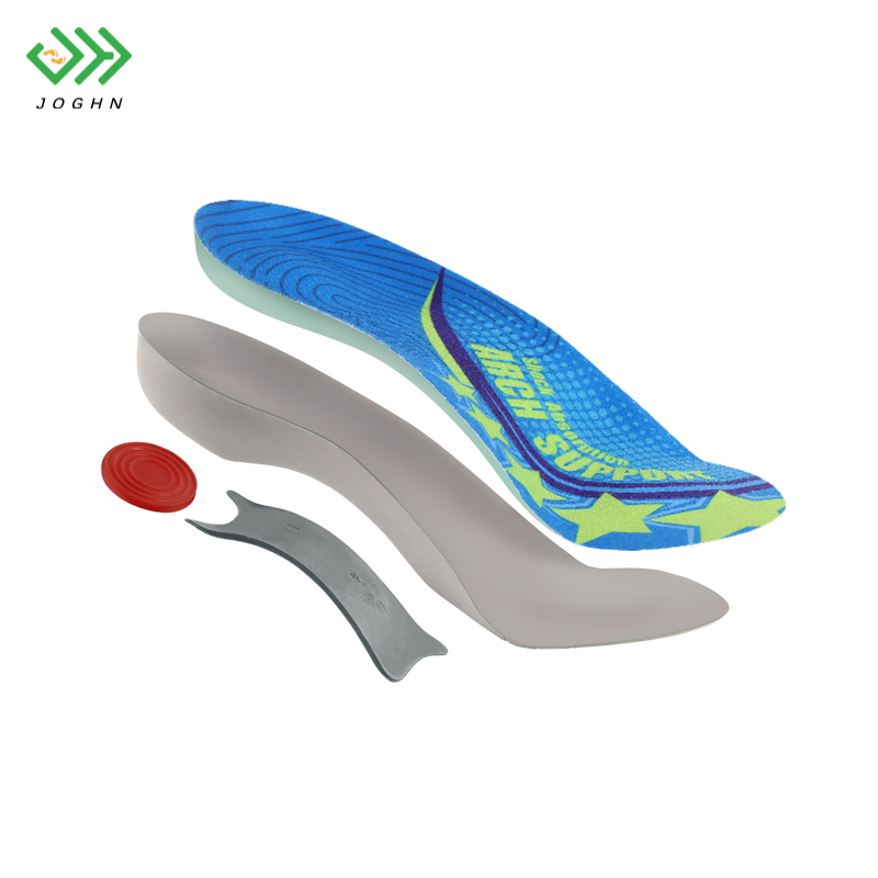 Joghn High Elastic Women Flat Foot Orthopedic 3/4 Length Orthotics Insoles Manufacturer