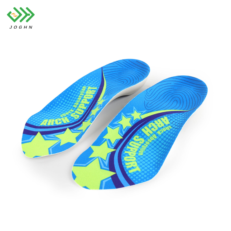 Joghn High Elastic Women Flat Foot Orthopedic 3/4 Length Orthotics Insoles Manufacturer