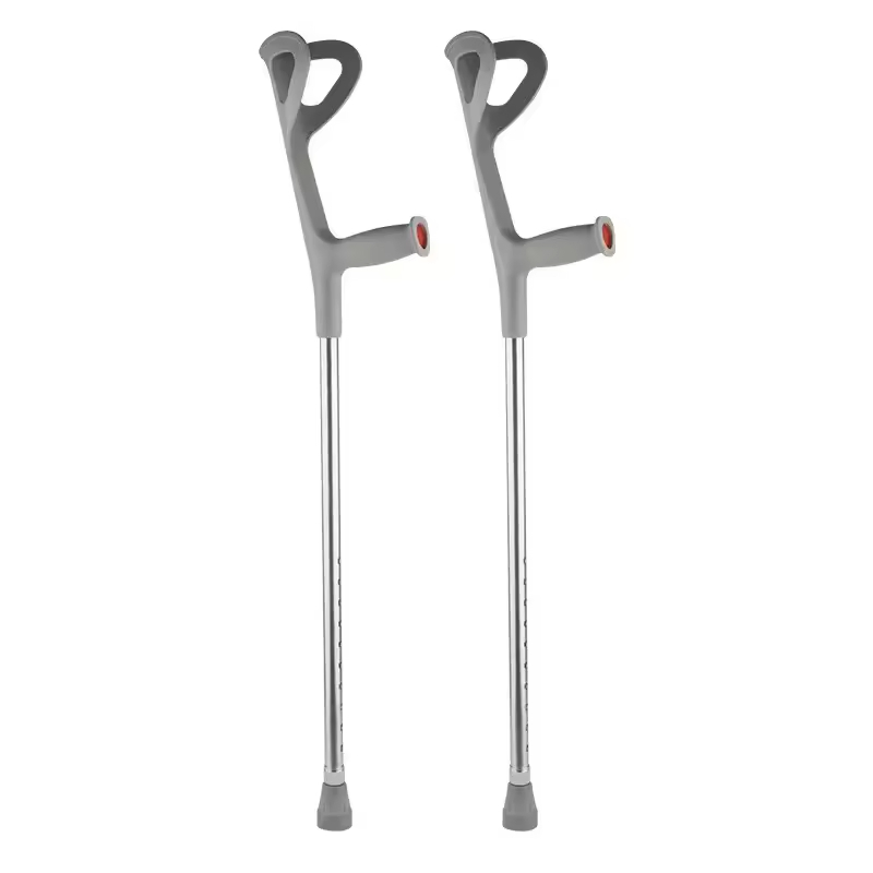 Lightweight Aluminum Alloy Adjustable Forearm Elbow Crutches