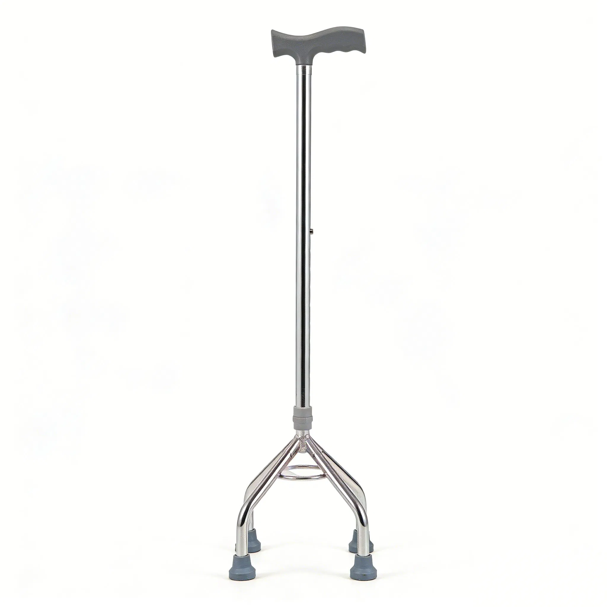 Adjustable Quadruple Cane Aluminum with Ergonomic Grip Design