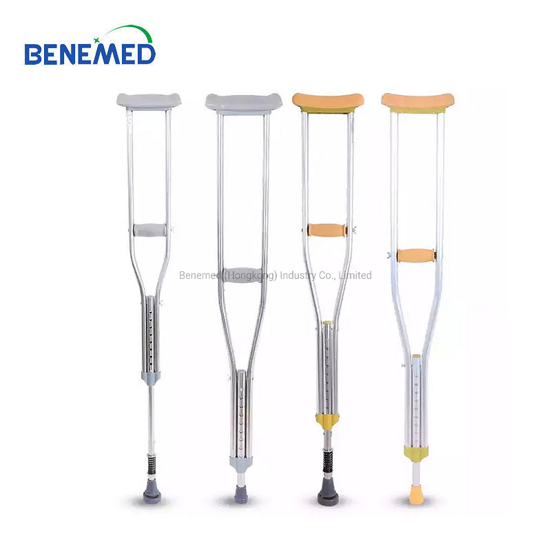 Lightweight Aluminum Underarm Elbow Crutches Adjustable Elderly Crutches