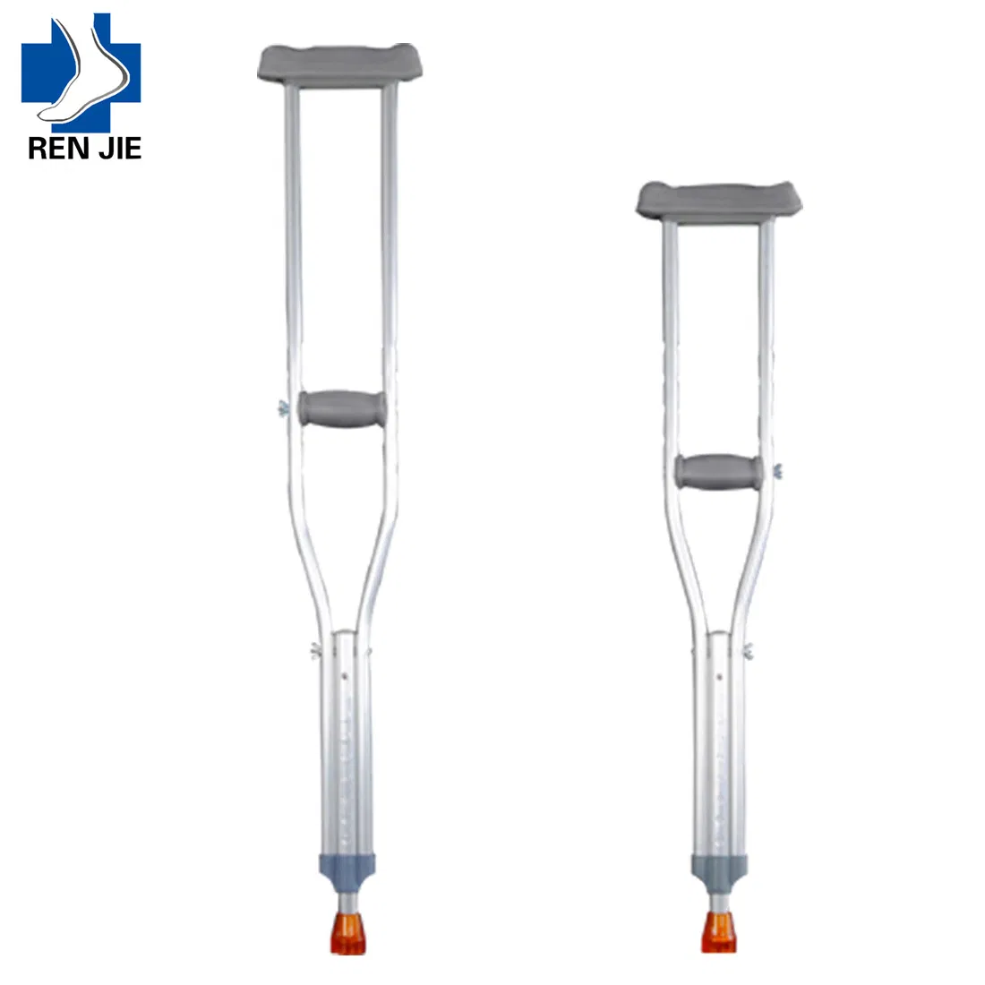 Medical Youth Adult Walking Elbow Crutches Knock Down Universal Mobility Lightweight Adjustable Axillary Aluminum Crutches