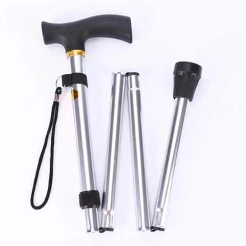 Lightweight Foldable Aluminium Alloy outdoor Walking Stick/Cane for Elderly/Blind/Mountain-Climbing People