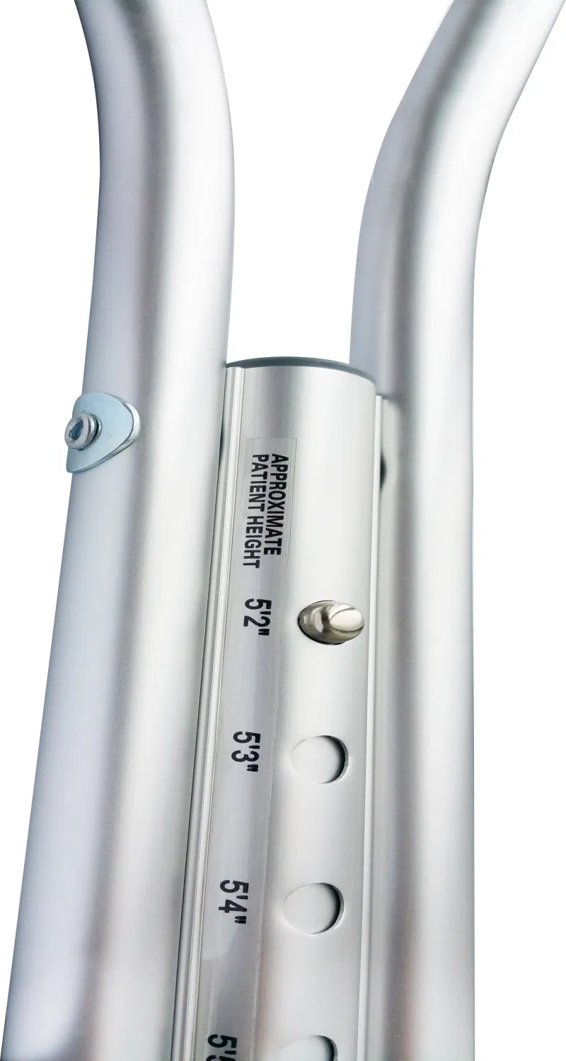 Lightweight Aluminum Underarm Elbow Crutches Adjustable Elderly Underarm Crutches Walking Aids for Disabled