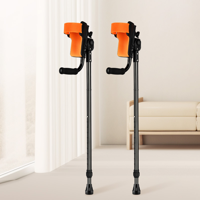 Topmedi Manufacturer Lightweight and Shock-Absorbing Aluminum Ergonomic Elbow Crutch