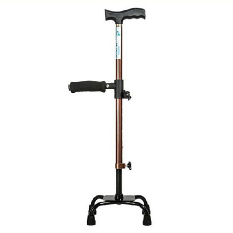 Adjustable Outdoor Aluminum Foldable Elderly Gift Walking Sticks Walking Aid Quad Canes for Men Women