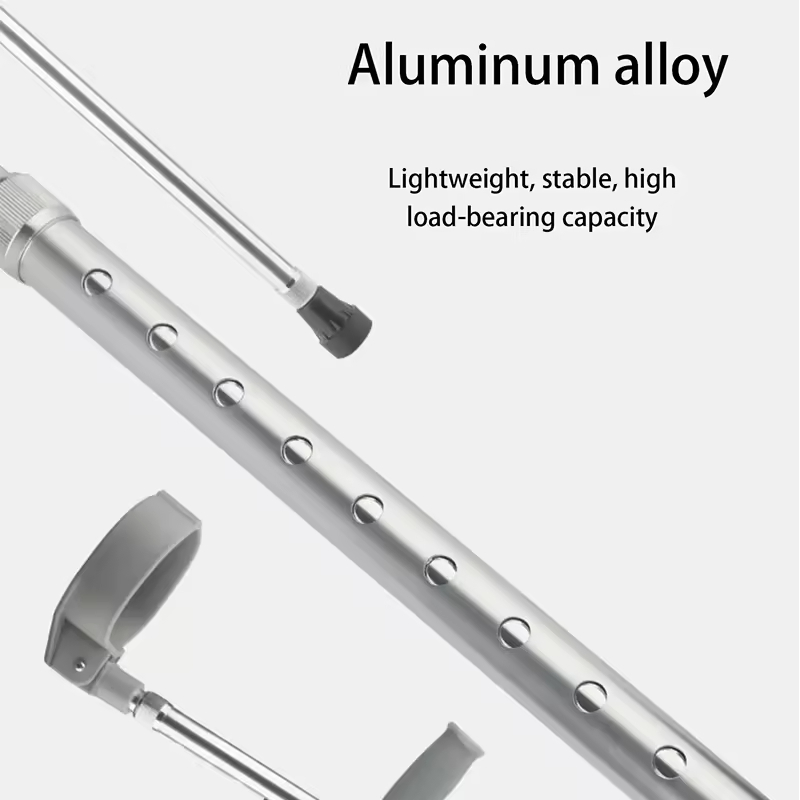 Lightweight Aluminum Alloy Adjustable Forearm Elbow Crutches