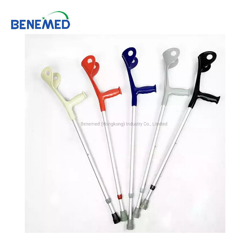 Medically Adjustable Aluminum Forearm Walking Elbow Crutches