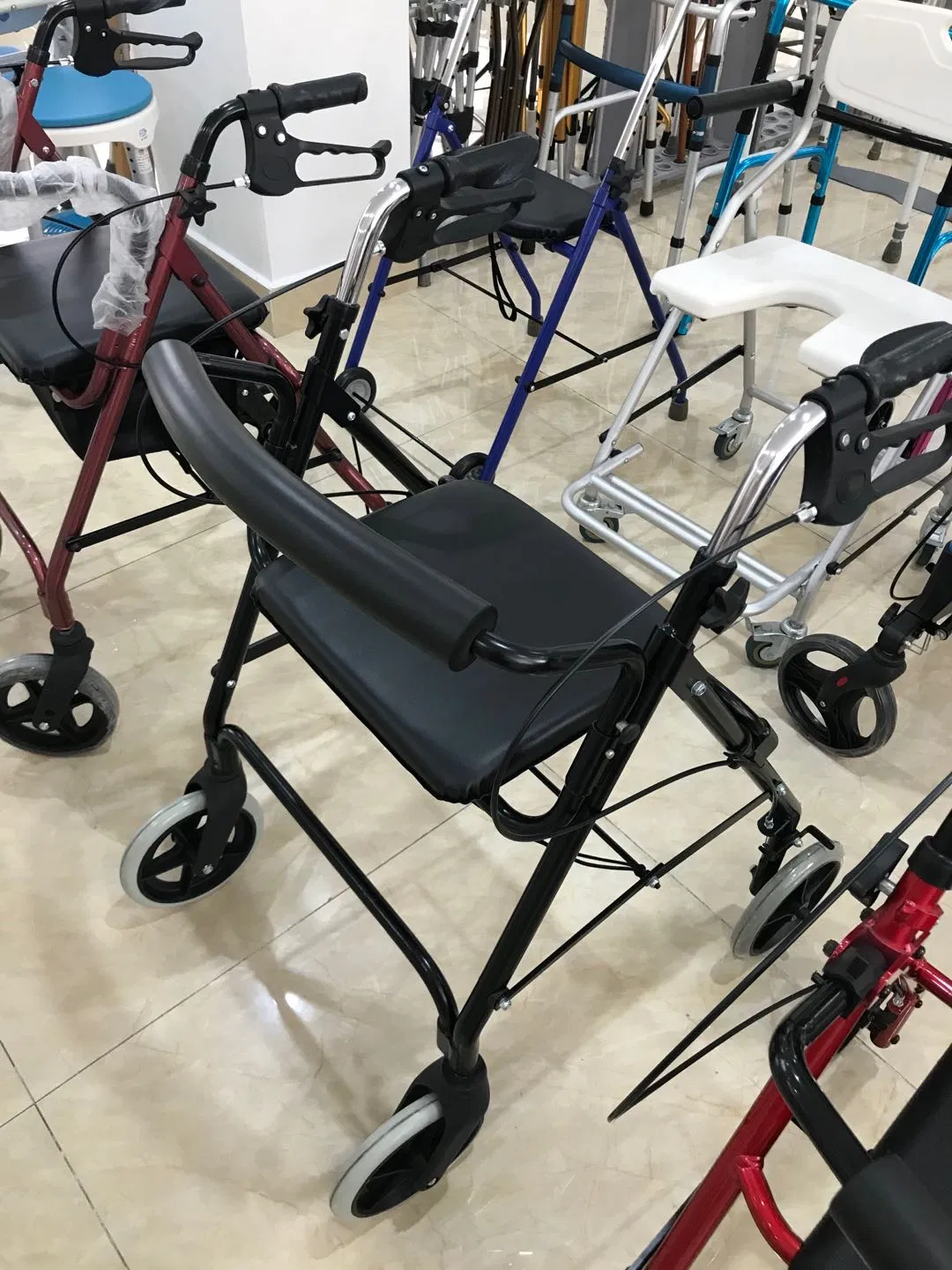 Price Walking Aids Rollator Walker with Seat for The Elderly