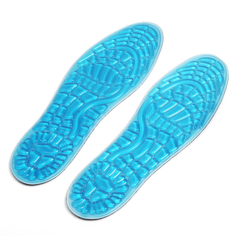 Comfortable Massaging Insole Gel Running Walking Shock Absorption Cushion Sport Insole