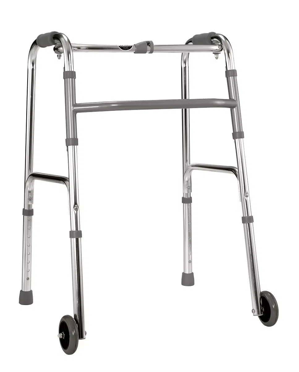 Steel Frame Mobility Folding Adjustment Height Walker