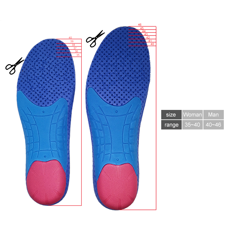 Custom Arch Support EVA Orthotic Insole for Sport Shoes