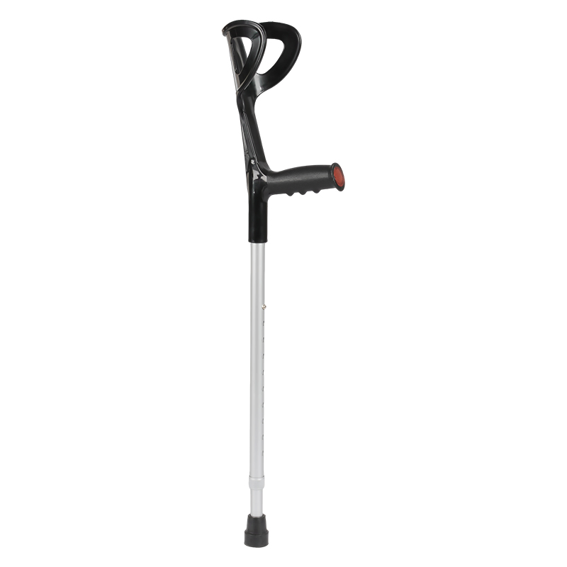 Wholesale Medical Aluminum Crutch Height Adjustable Underarm Walking Stick with Elbow Forearm Support Crutches for Disabled