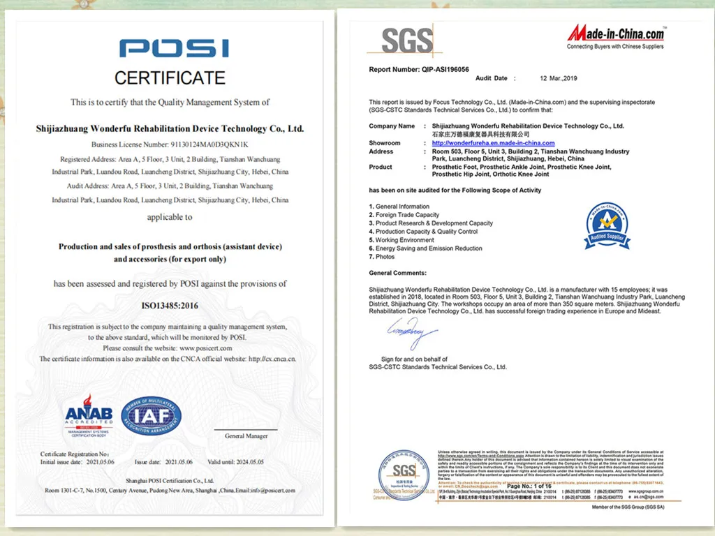 Quality Certificates