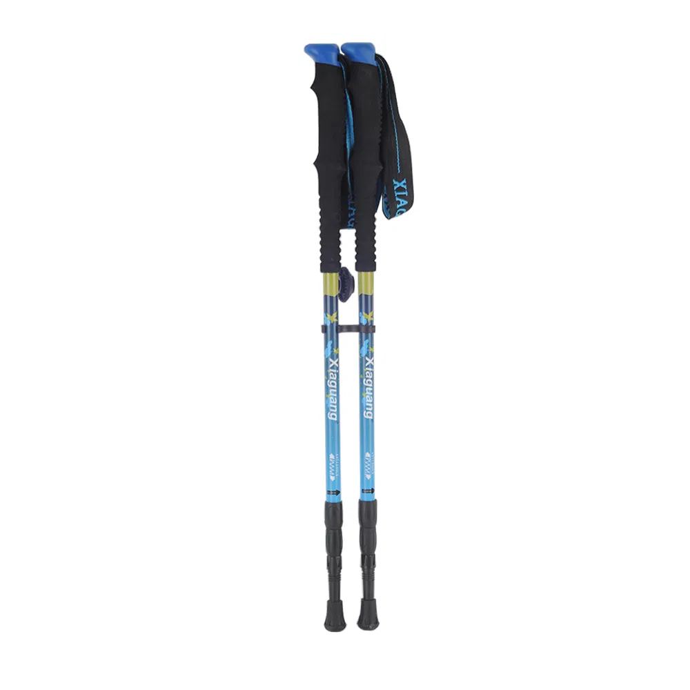 Trekking Pole Adjustable Anti Shock Hikjing Pole Strong &amp; Lightweight Aluminum Walking Poles