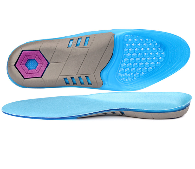 Copper Infused Compression TPE Sillicon Gel Shock Absorption Sports Protection Feet Protection Insole