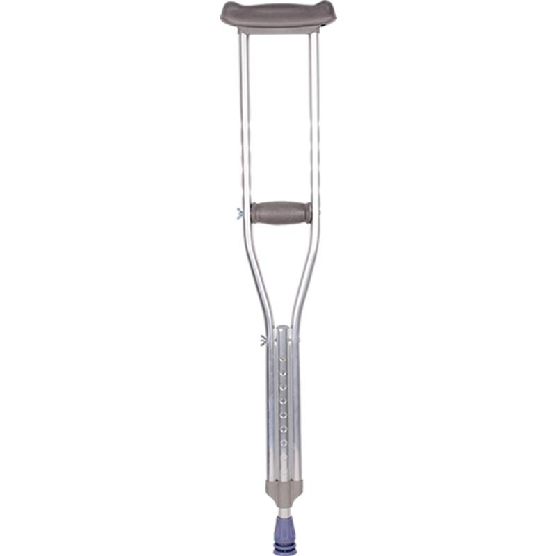 Aluminum Alloy Underarm Crutches Medical Portable Comfortable Adjustable Axillary Walking Aid