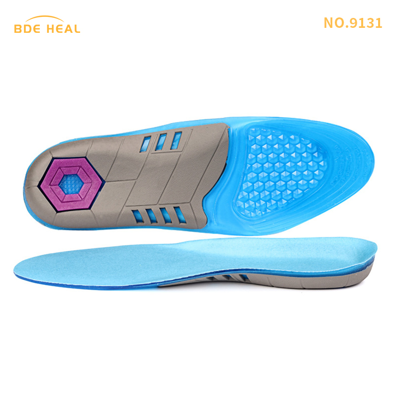 Copper Infused Compression TPE Sillicon Gel Shock Absorption Sports Protection Feet Protection Insole