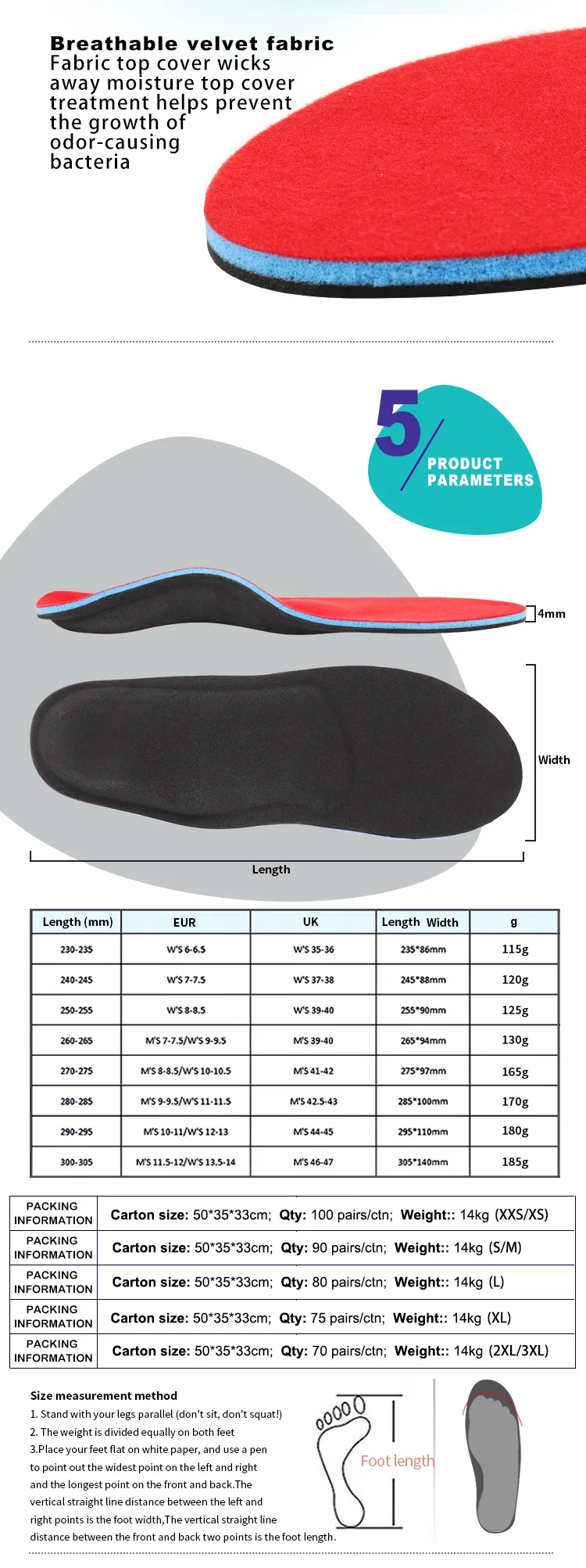 EVA Orthotics Insoles 5