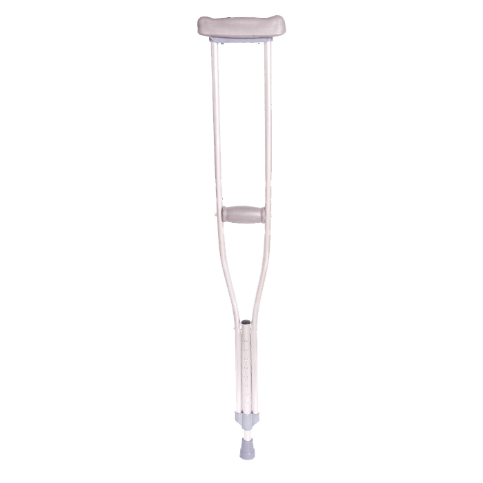 Medical Thickened Lightweight Aluminum Alloy 9 Gear Height Adjustable Armpit Crutches