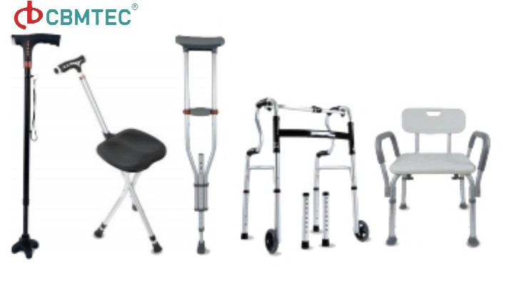 Heavy Duty Adjustable Aluminum Folding Walker for Enhanced Mobility
