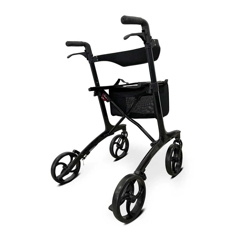 Ksm-806 Lightweight Foldable Carbon Fiber Mobility Aid High-Strength Walker Supplier for Adults with Seat