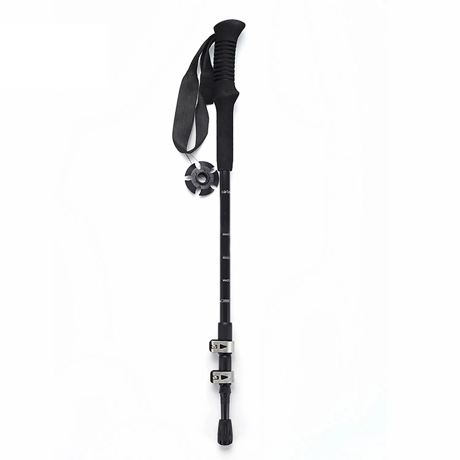 New Carbon Fiber Three-Section External Locking Trekking Pole