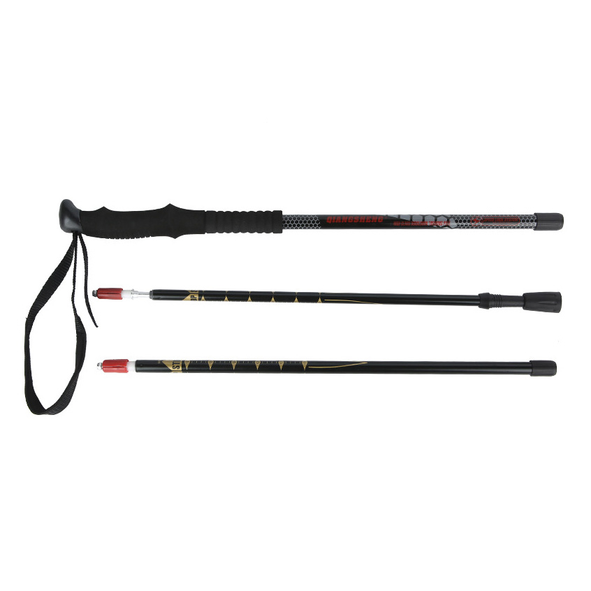 Trekking Pole Adjustable Anti Shock Hikjing Pole Strong &amp; Lightweight Aluminum Walking Poles