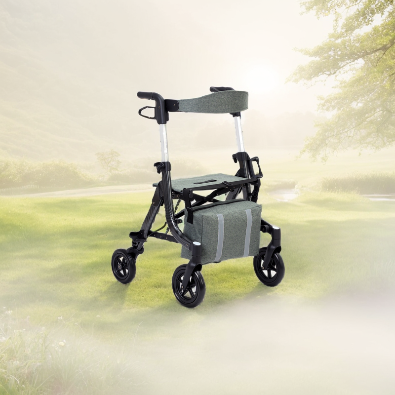 Lightweight 4 Wheeled Walker: 2 in 1 Walker for Seniors