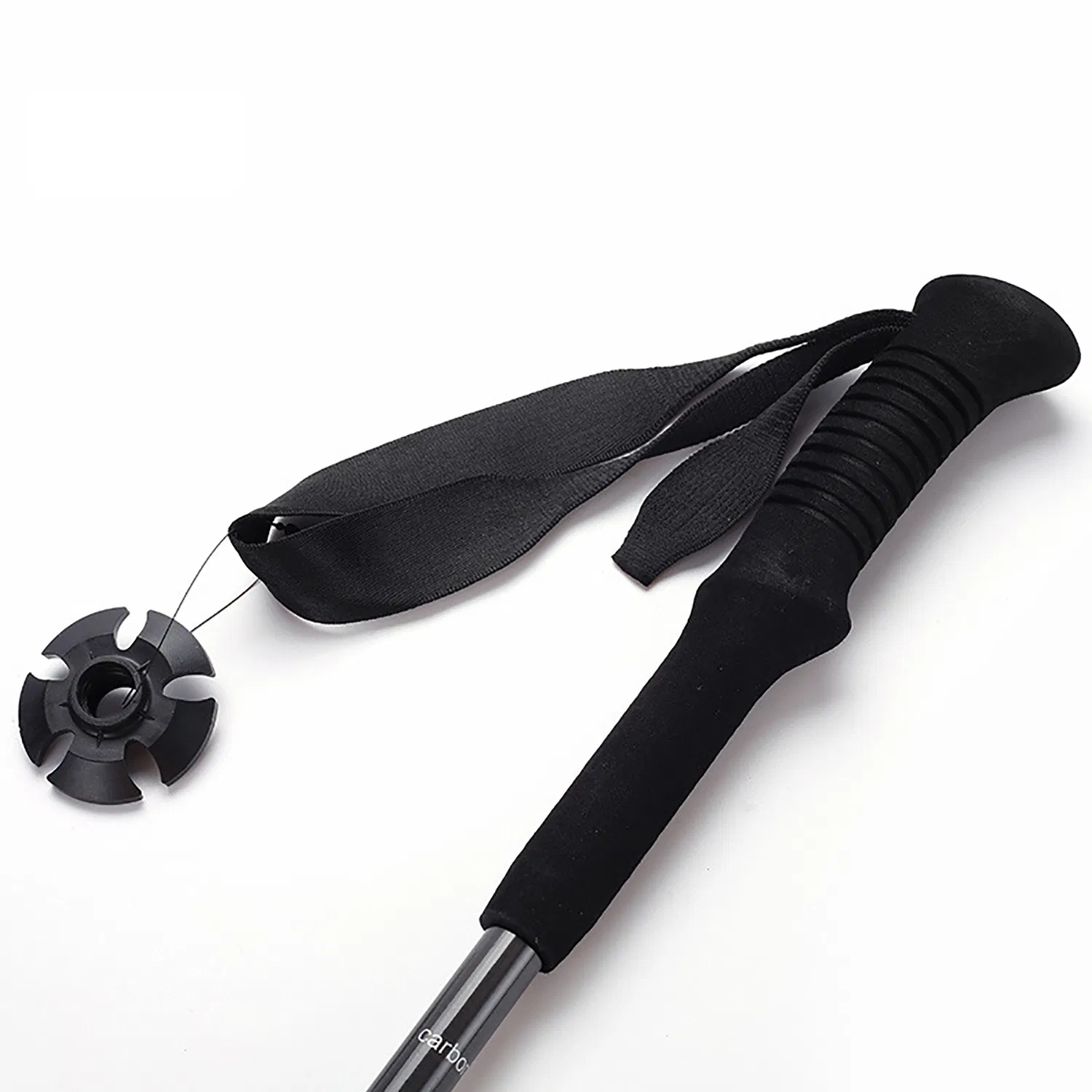 New Carbon Fiber Three-Section External Locking Trekking Pole