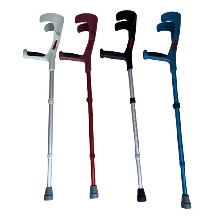 Lightweight Youth Aluminium Telescopic Medical Crutches for Adult and Kids Adjustable Hand Grip and Length Lightweight Durable Aluminum