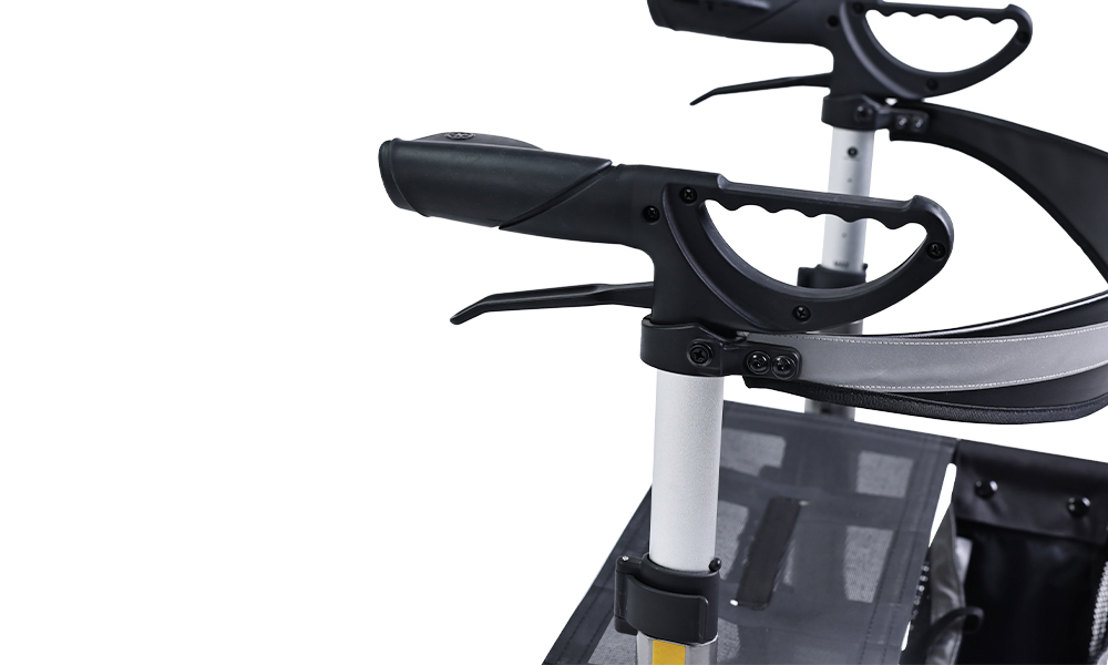 Tecforcare Elderly Care Product Rollator Walker with Seat Mobility Aid Rollator Walker Wheelchair Healthcare Equipment