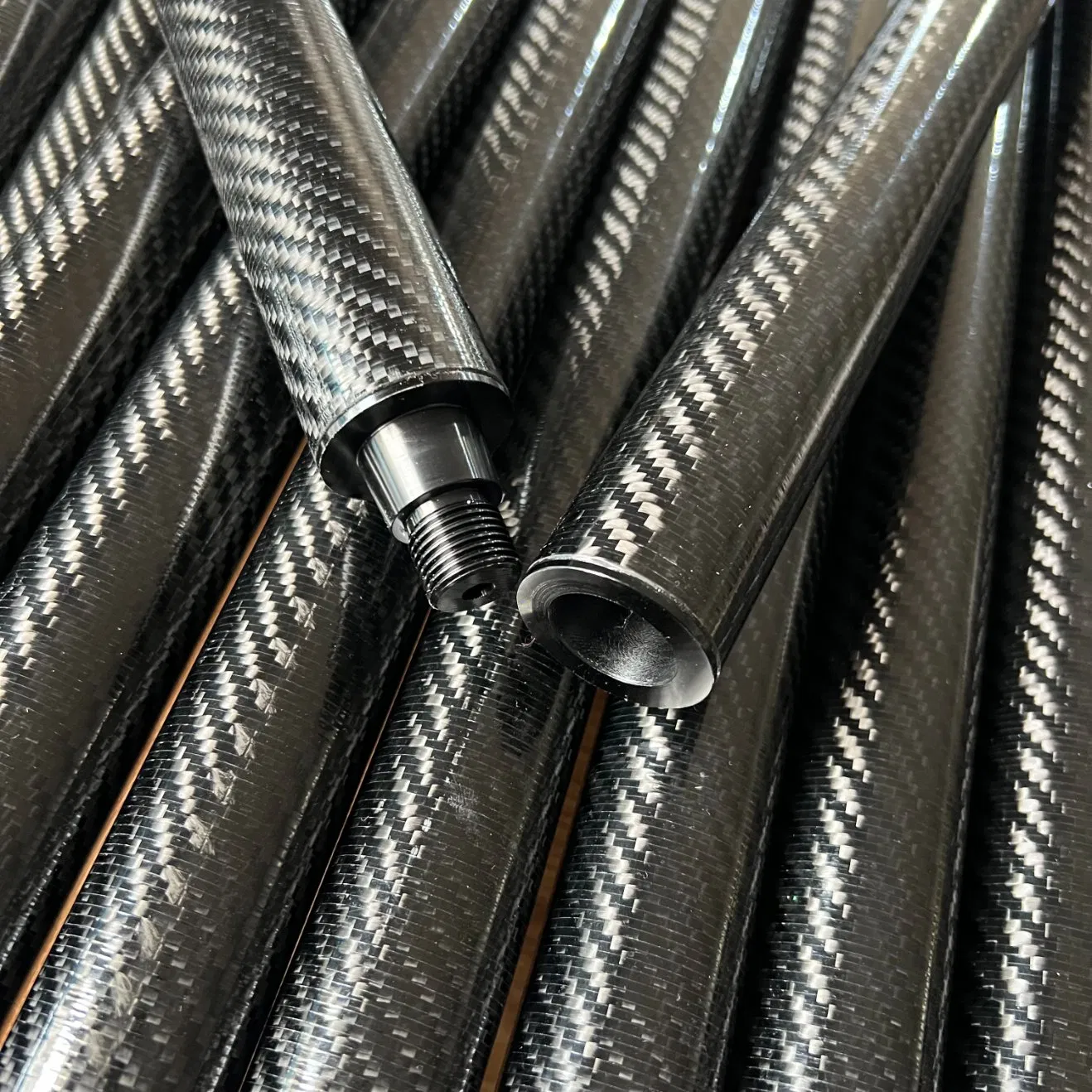 Customized Trekking Poles Extension Carbon Fiber Telescopic Poles