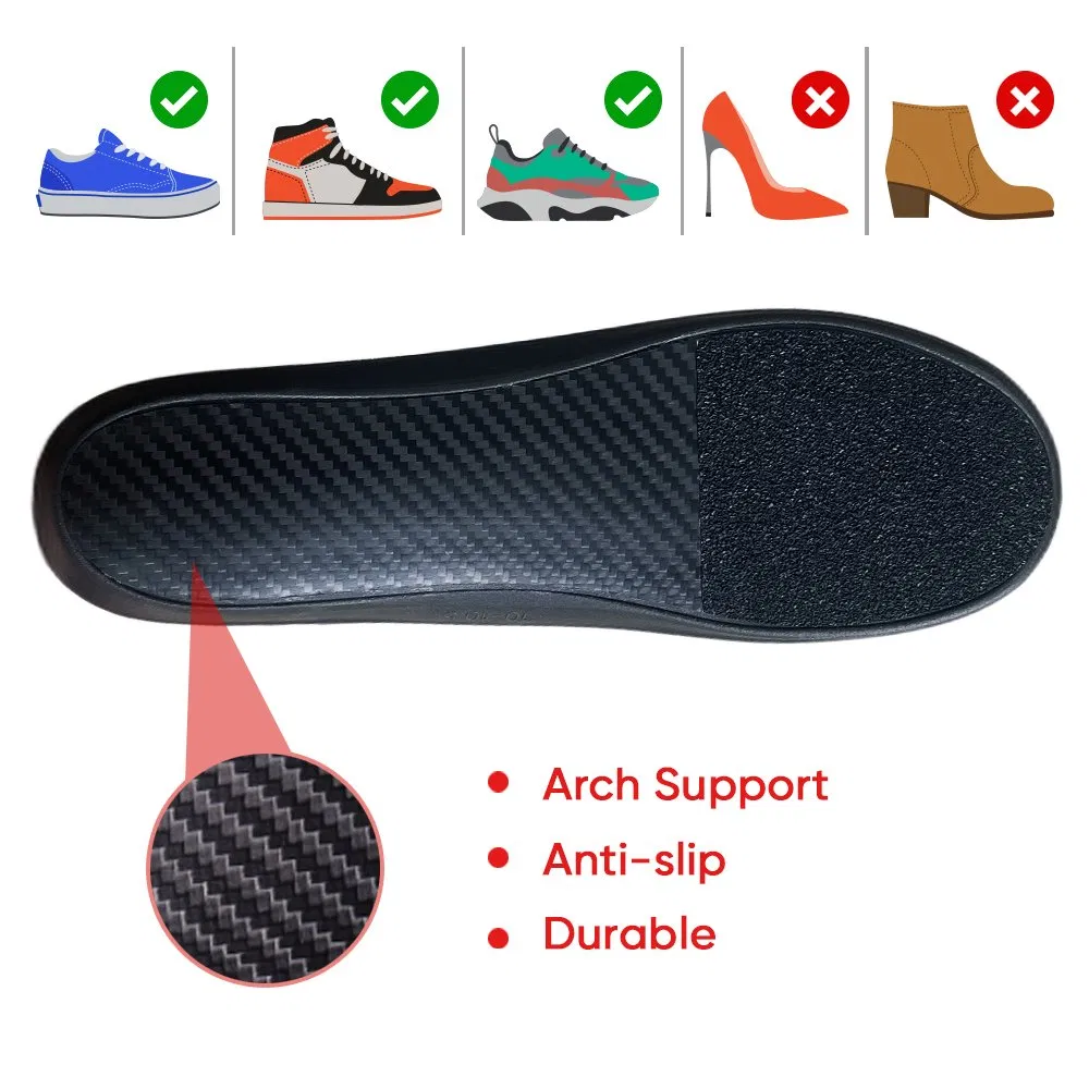 Carbon Fiber Insoles Arch Support Non-Slip Shock Absorption Sports Insoles