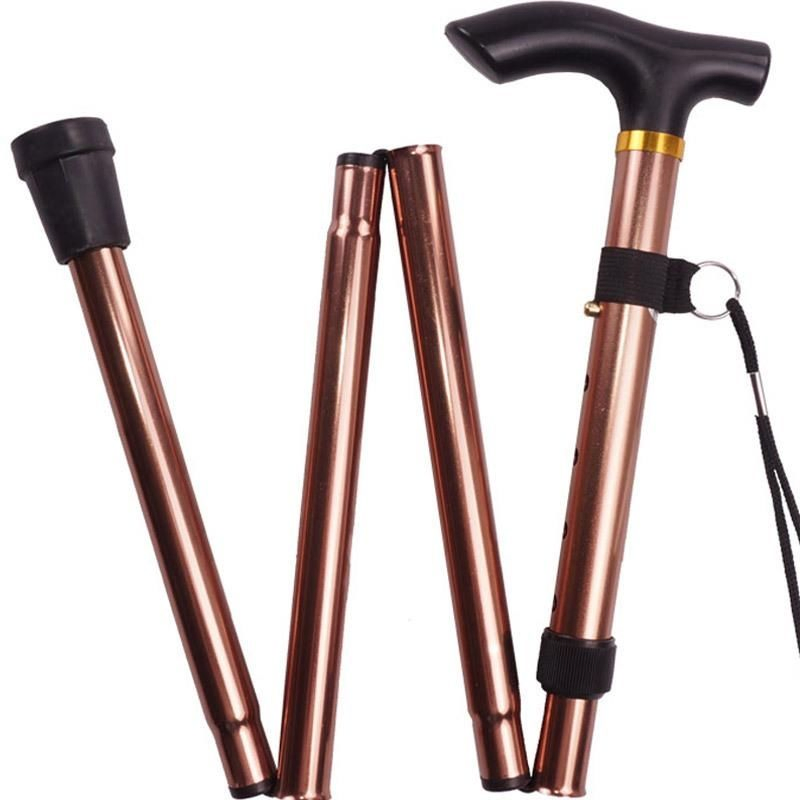 Lightweight Foldable Aluminium Alloy outdoor Walking Stick/Cane for Elderly/Blind/Mountain-Climbing People