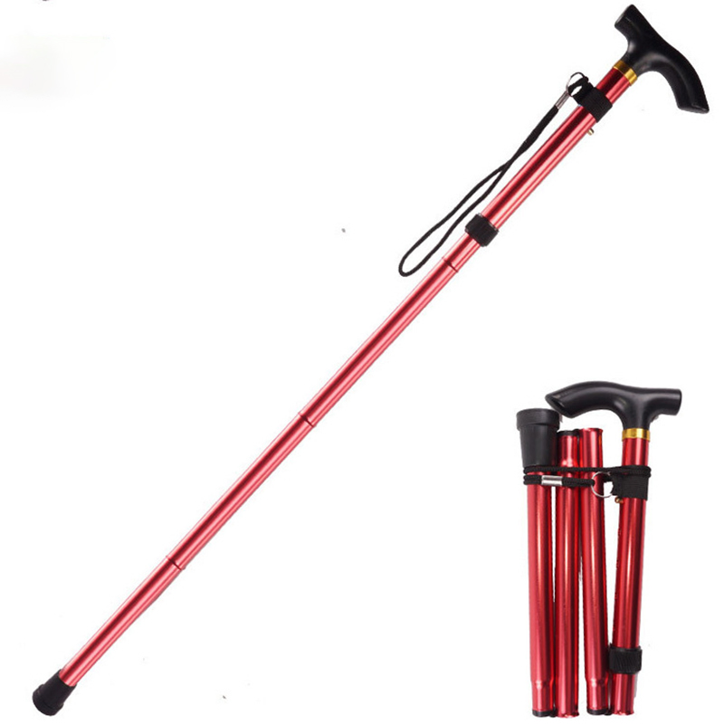 Foldable Ultralight Adjustable Aluminium Alloy Stick Twist Lock Hiking Trekking Pole