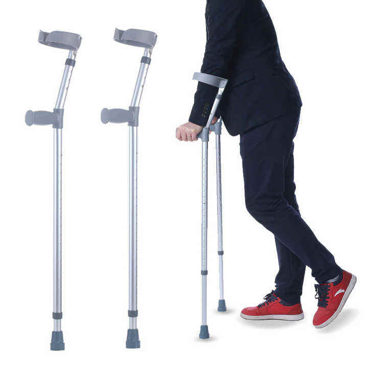 Rehabilitation Old Man Walking Stick Aluminum Alloy Forearm Crutch Cheap Elbow Cane