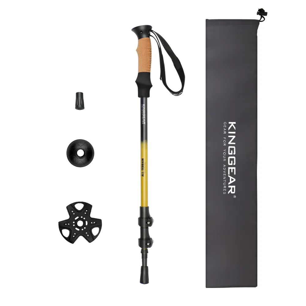 Kinggear Ultra Strong Collapsible Lightweight Quick Lockingtrekking Walking and Hiking Poles