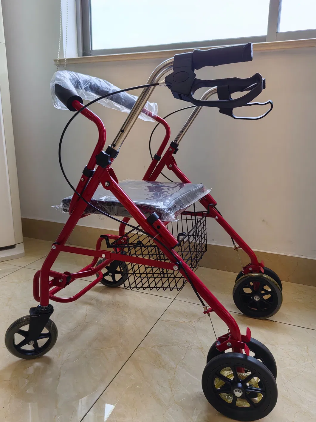 Rollator with Seat Detail