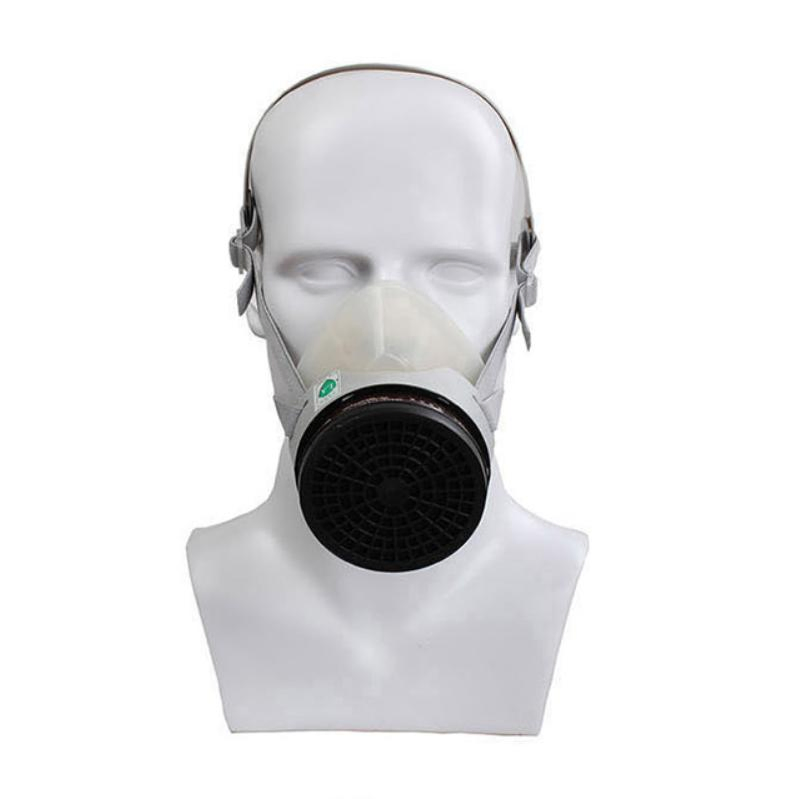 Chemical Anti-Toxic Half Face Gas Mask Respirator with Filter Round Style
