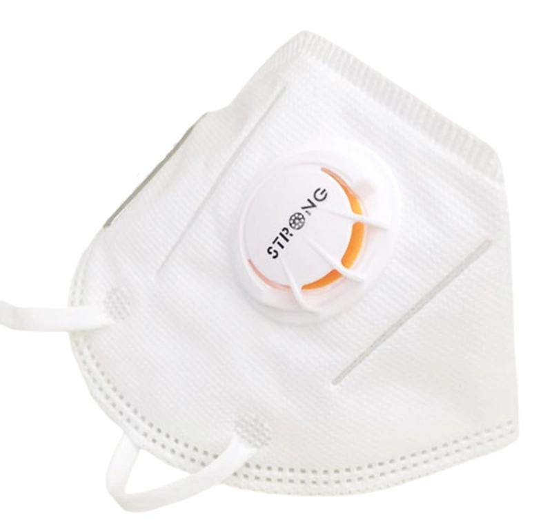 Free Sample Fashionable Disposable Earloop 4 Ply Protective FFP2 N95 Face Mask with Valve