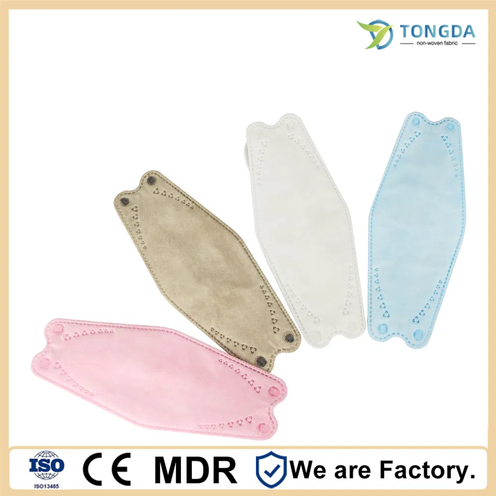 Hot Sale Disposable 4 Ply Medical Dustproof KF94 Fish Shape Face Mask