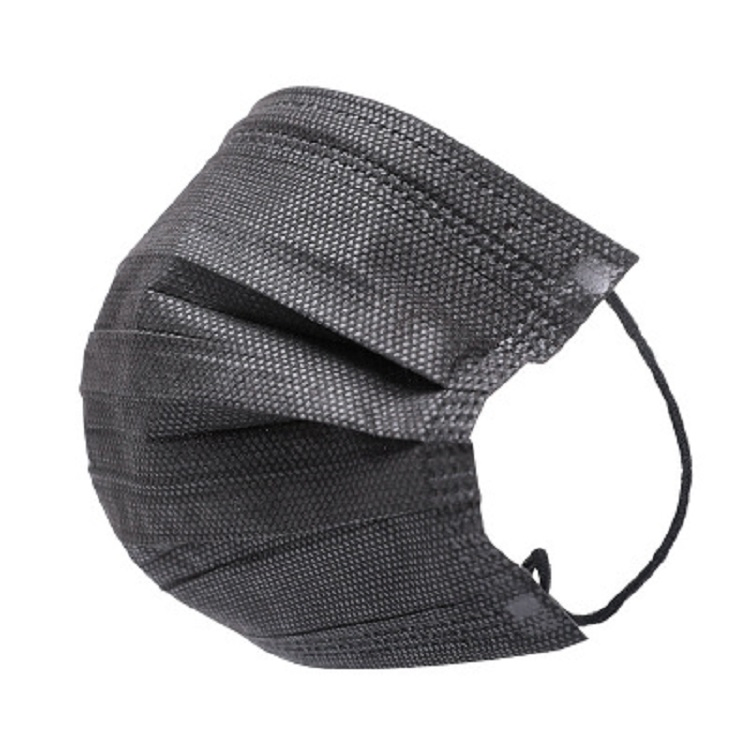 Protective Elastic Earloop Disposable 3ply Black Face Masks for Tattoo