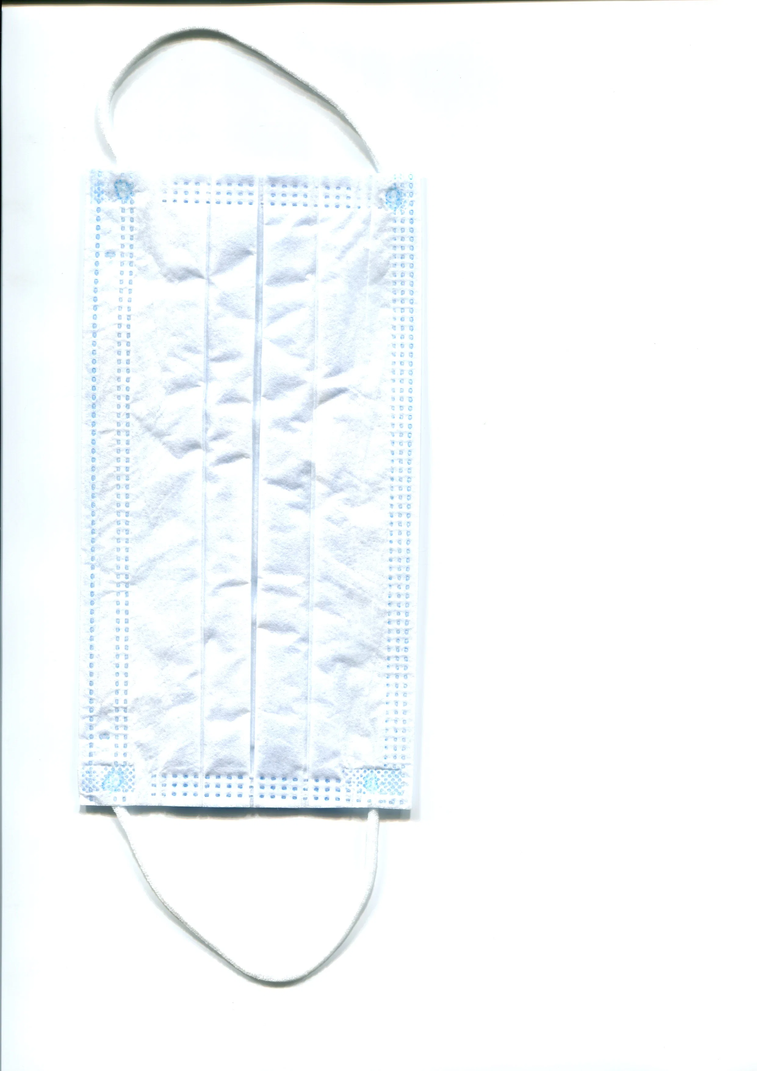 Disposable Nonwoven Fluid Resistant 4-Ply 4 Folder Safety Face Mask Complies with En14683 Type Iir