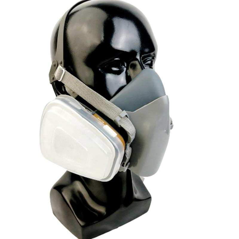 TPE Dual Active Carbon DIY Sanding Car Painting A1p2 A1p3 A2p3 Half Face Mask Gas