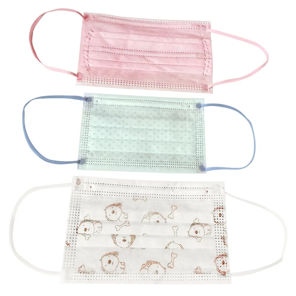 White Hospital Fluid Resistant Surgical Medical Face Mask for Nurse Use