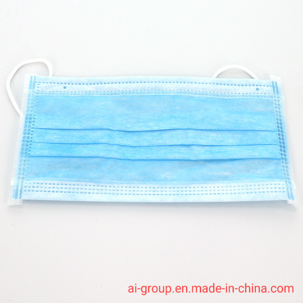 Disposable Masks Face Non Woven 3 Ply Virus Protective Face Mask with Earloop
