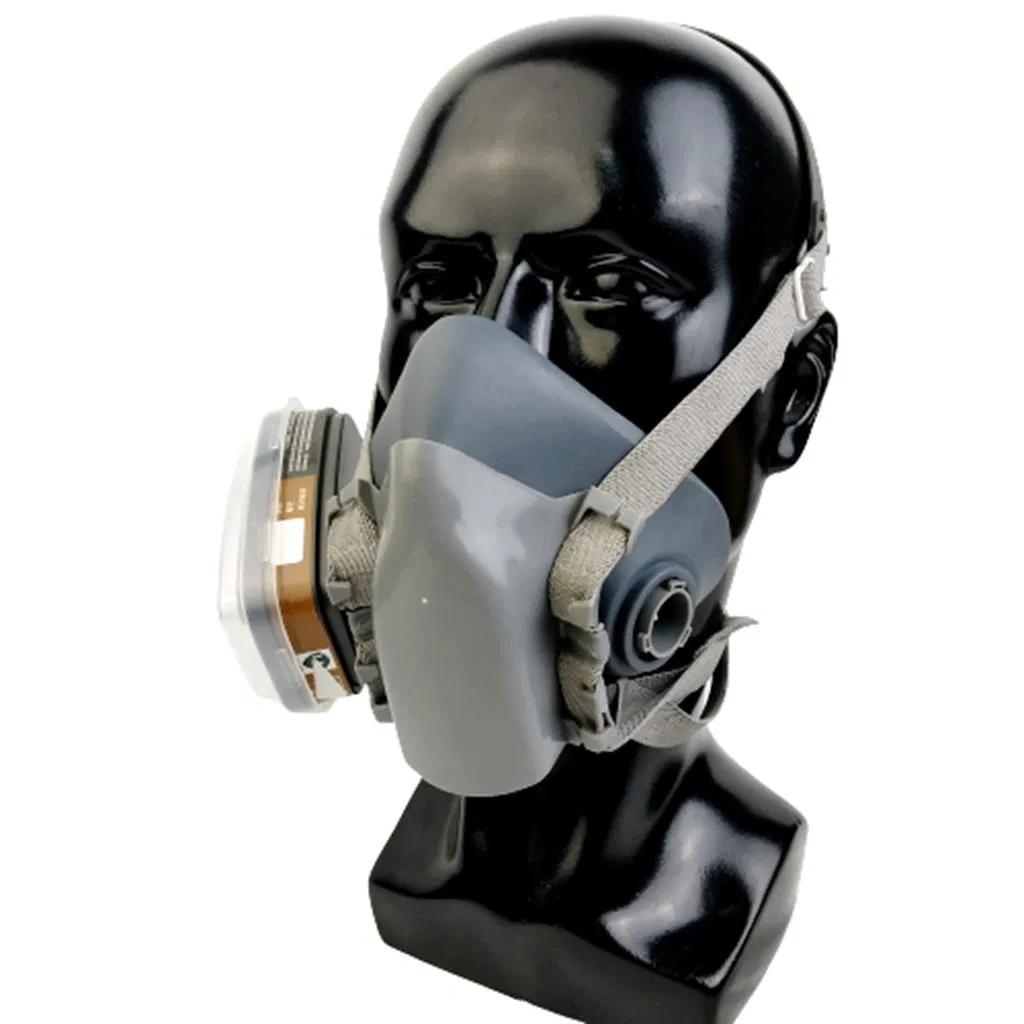 TPE Dual Active Carbon DIY Sanding Car Painting A1p2 A1p3 A2p3 Half Face Mask Gas