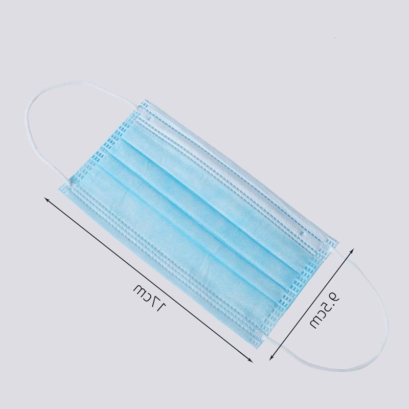 Protective Safety Nonwoven 2ply 3ply 4ply PP 95% Filtration Disposable Face Mask
