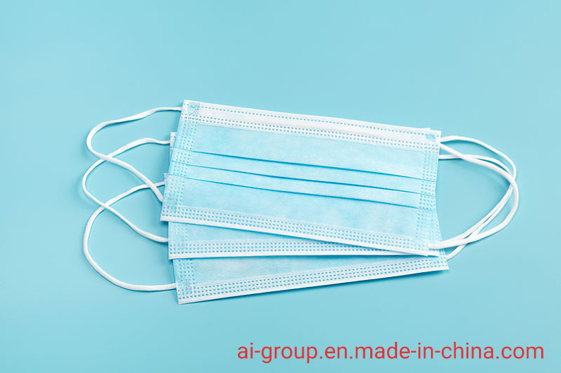 Disposable Masks Face Non Woven 3 Ply Virus Protective Face Mask with Earloop